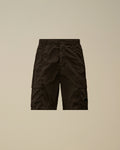 Chrome-R Lens Boxy Cargo Shorts, BLACK