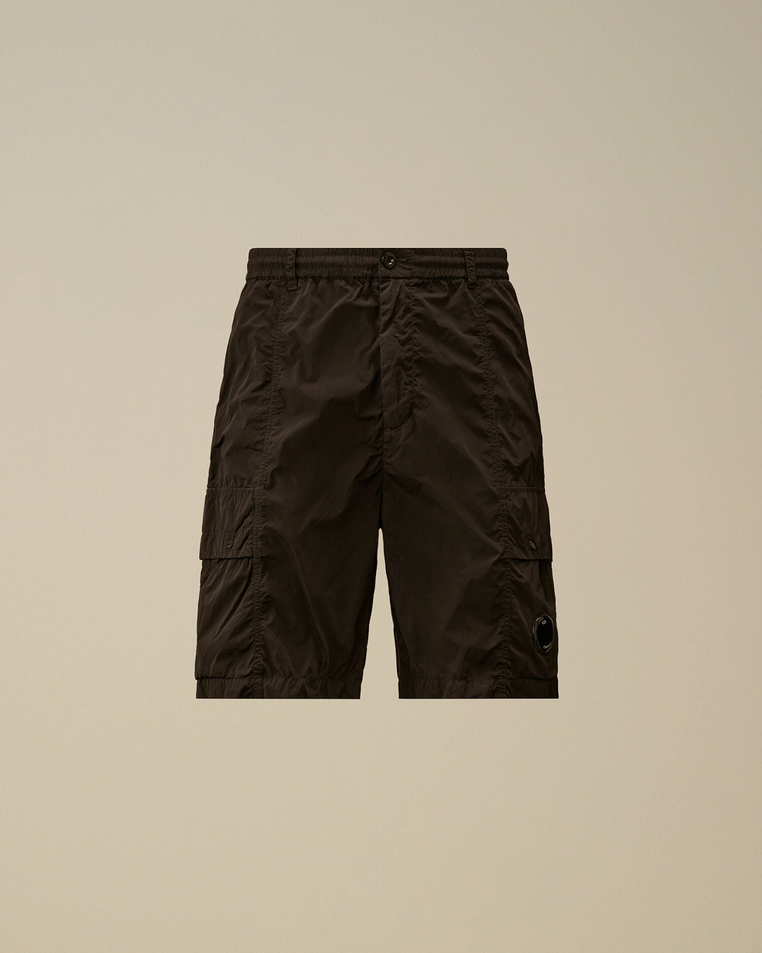 Chrome-R Lens Boxy Cargo Shorts, BLACK