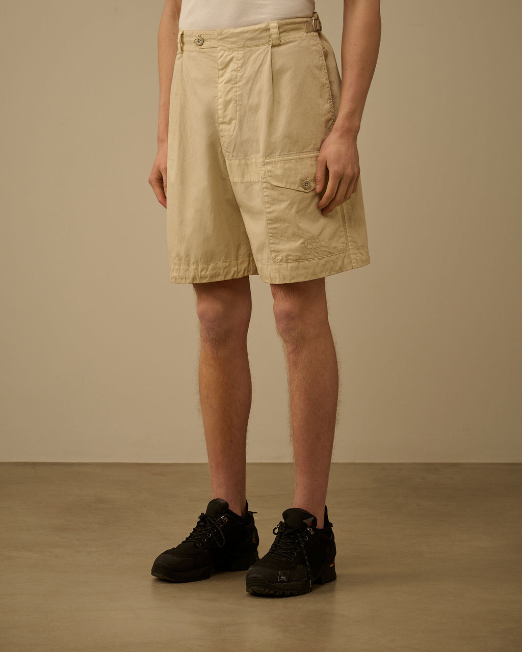 50 Fili Wax Cargo Shorts, FROZEN DEW - WHITE