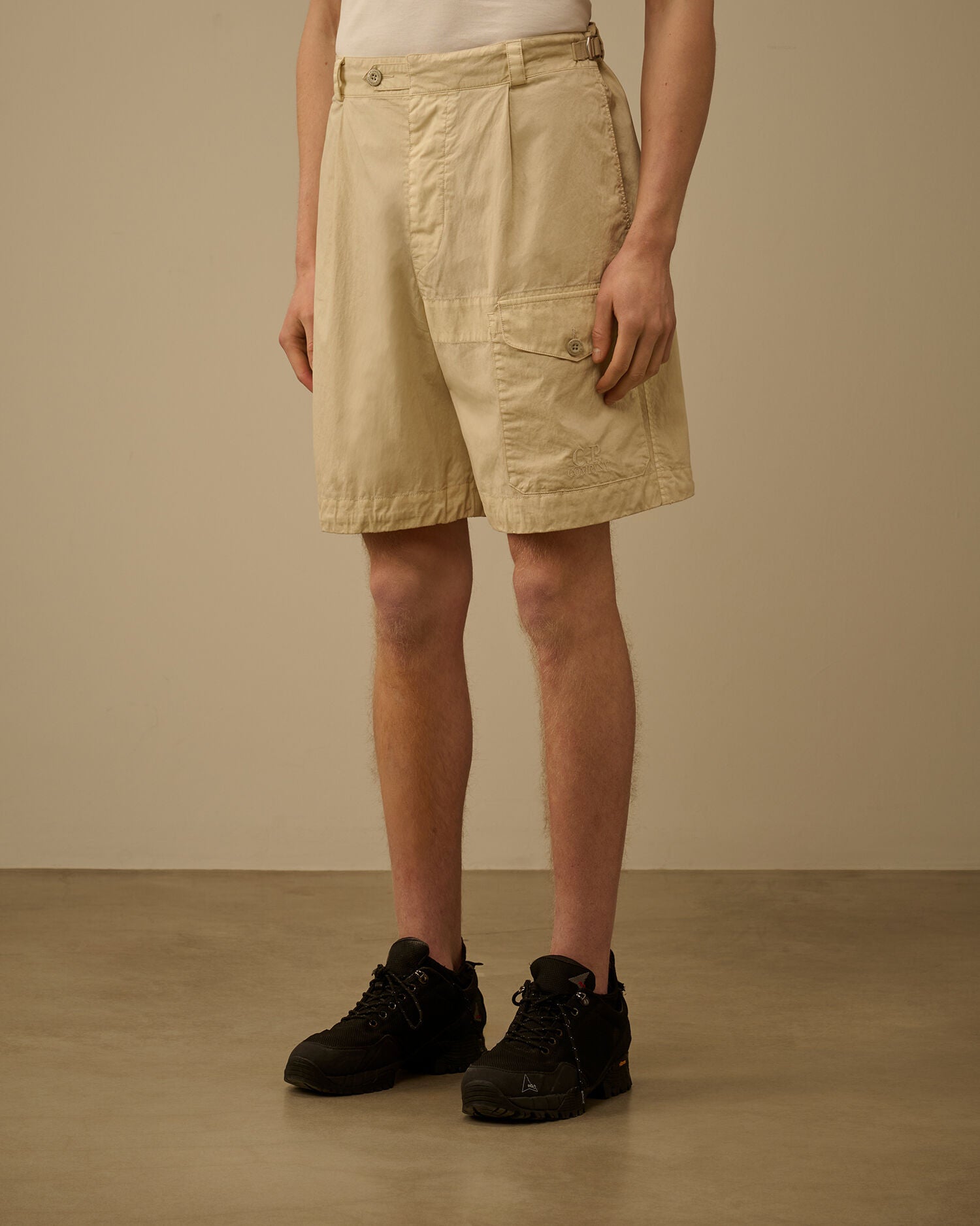 50 Fili Wax Cargo Shorts, FROZEN DEW - WHITE