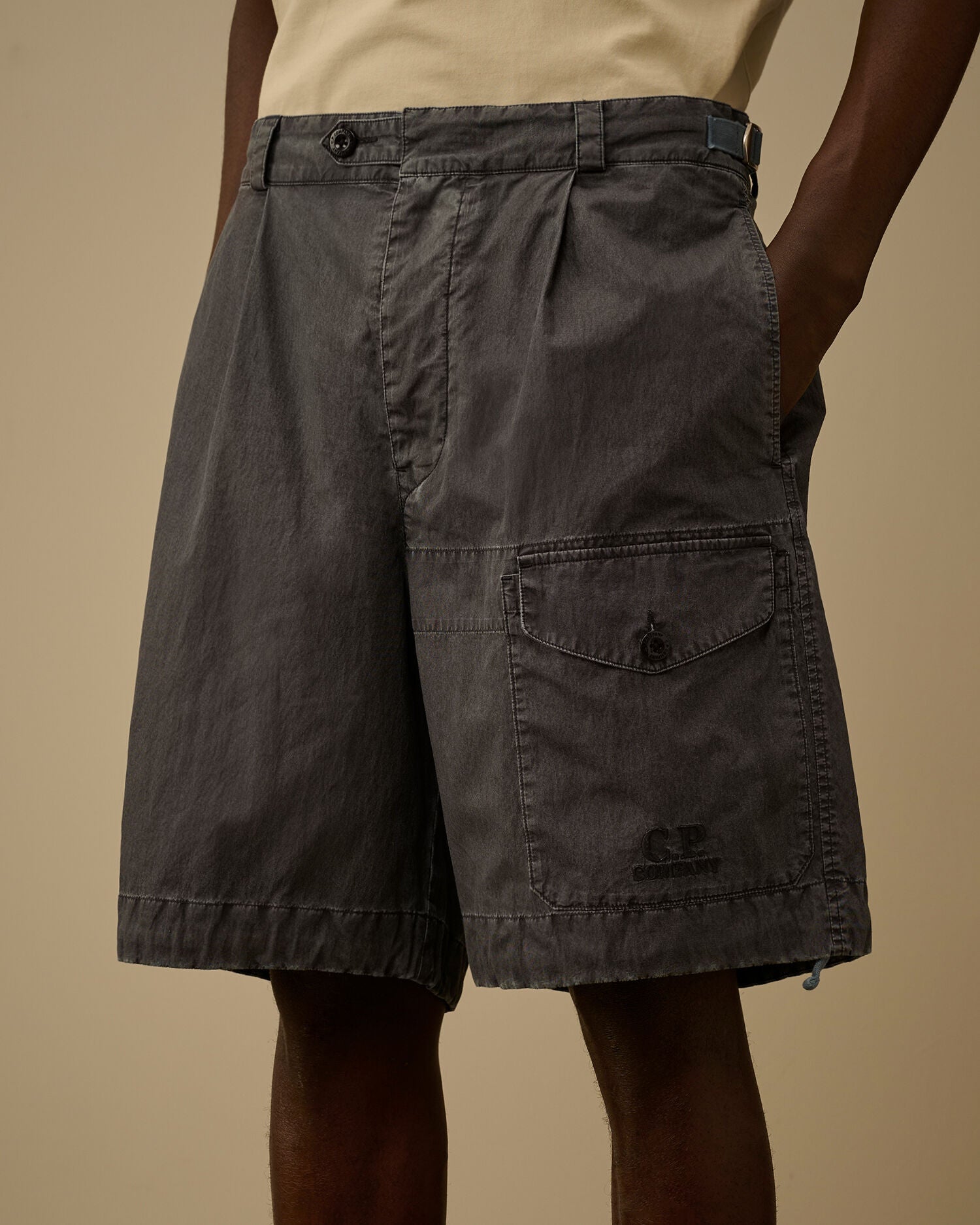50 Fili Wax Cargo Shorts, MIDNIGHT NAVY - BLUE