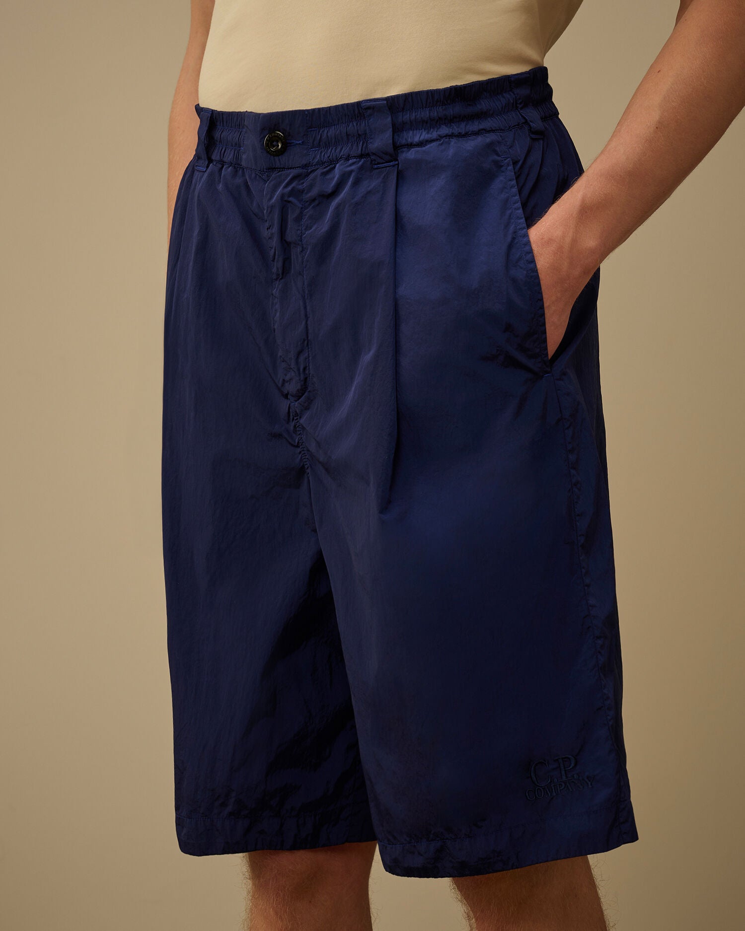 Chrome-R Boxy Pinces Shorts, BLUEPRINT