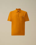 Stretch Piquet Short Sleeve Chest Pocket Polo, DESERT SUN - ORANGE