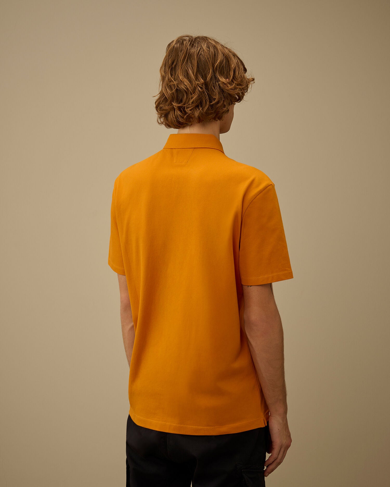 Stretch Piquet Short Sleeve Chest Pocket Polo, DESERT SUN - ORANGE