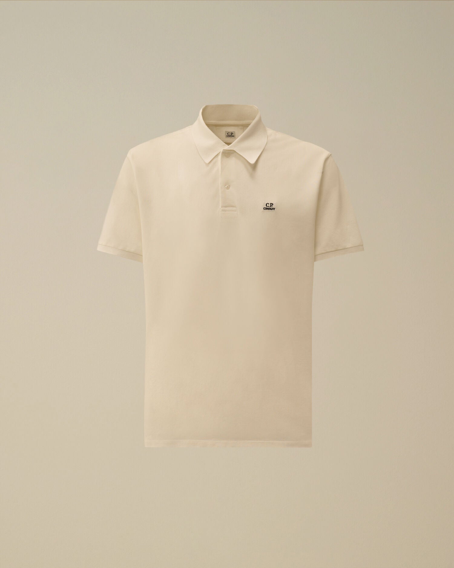 Stretch Piquet Short Sleeve Point Collar Polo, GAUZE WHITE
