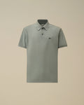 Stretch Piquet Short Sleeve Point Collar Polo, SILVER BLUE