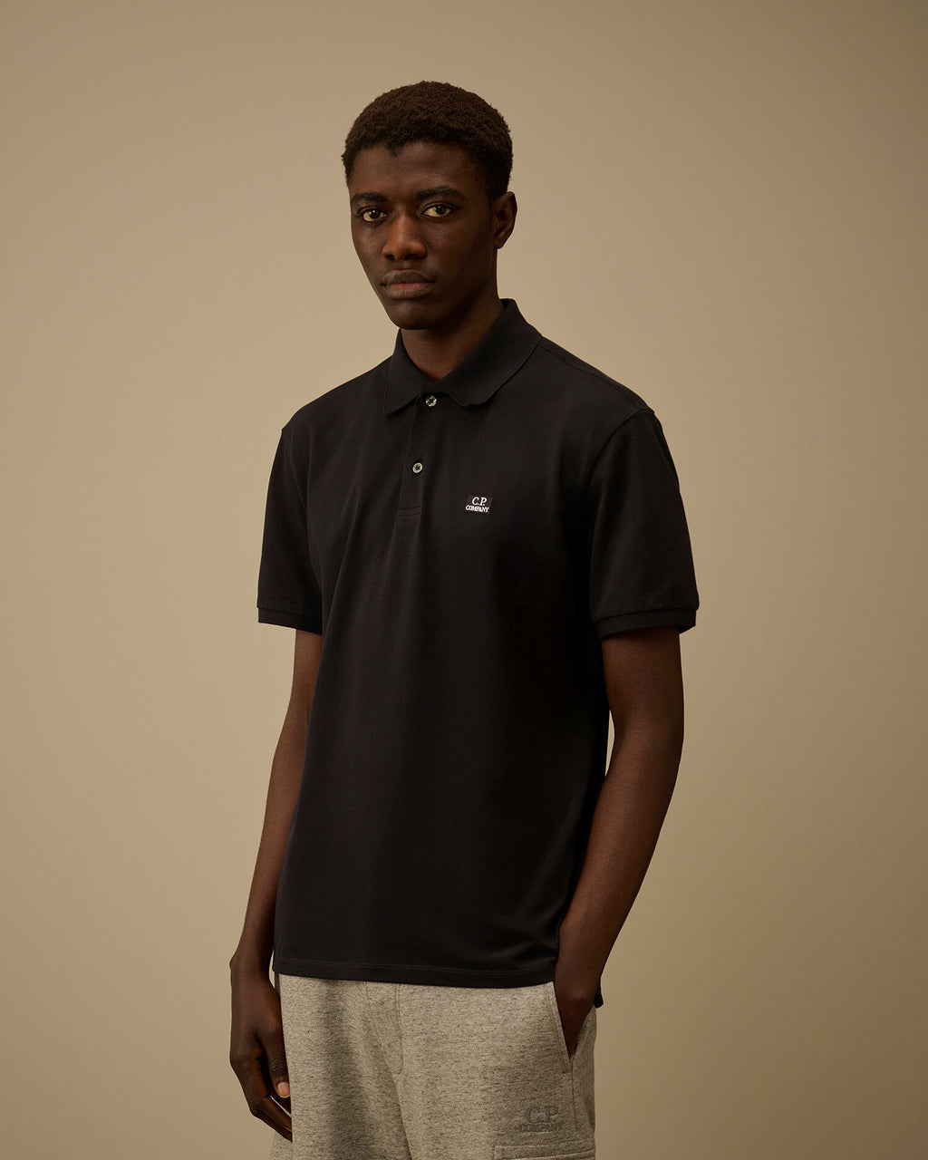Stretch Piquet Short Sleeve Point Collar Polo, TOTAL ECLIPSE - BLUE