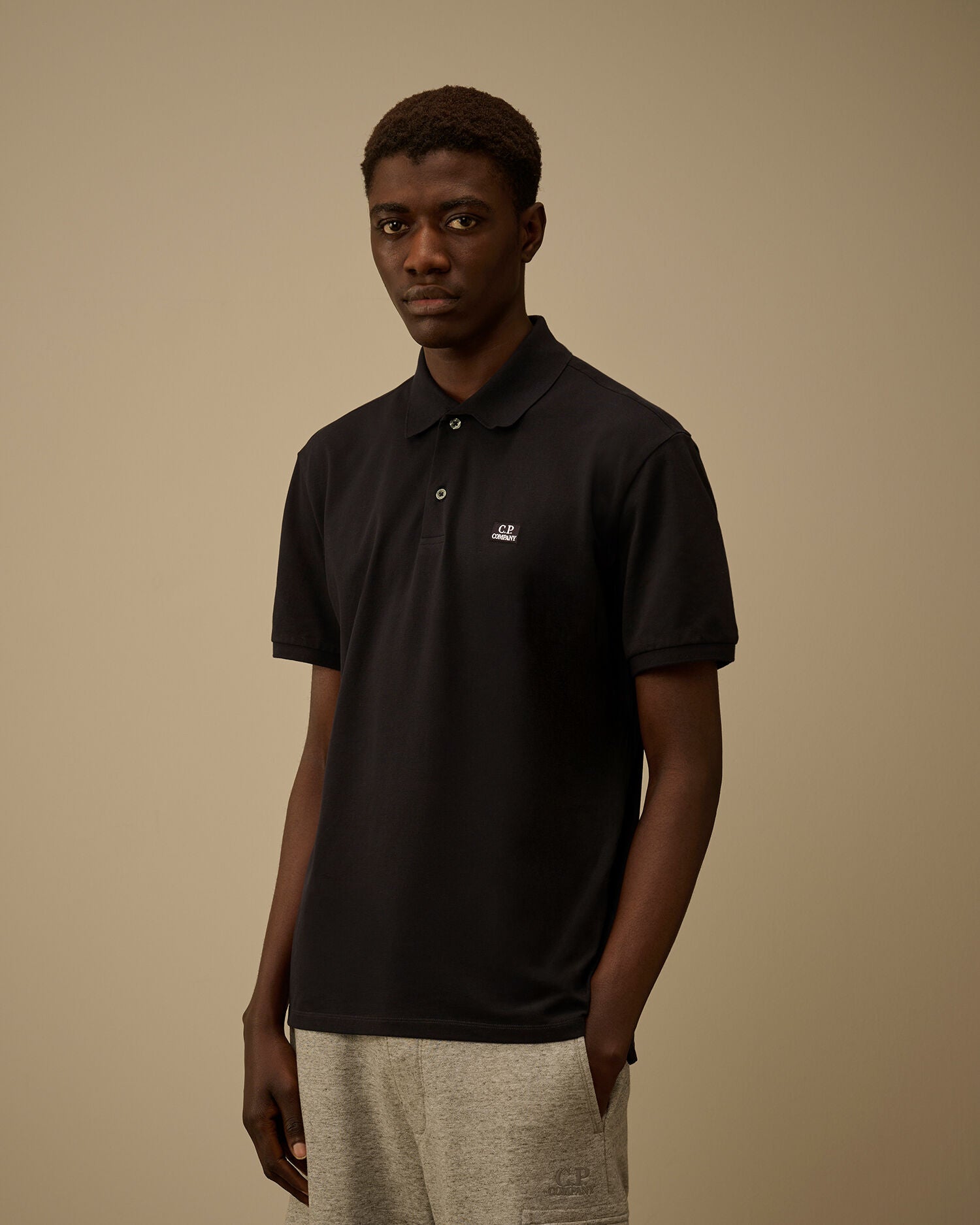 Stretch Piquet Short Sleeve Point Collar Polo, TOTAL ECLIPSE - BLUE