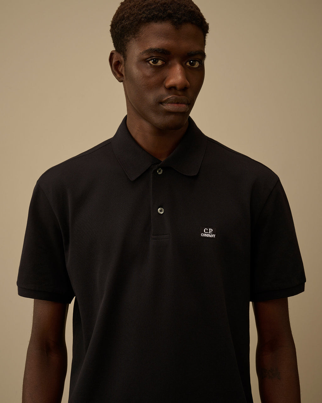 Stretch Piquet Short Sleeve Point Collar Polo, TOTAL ECLIPSE - BLUE