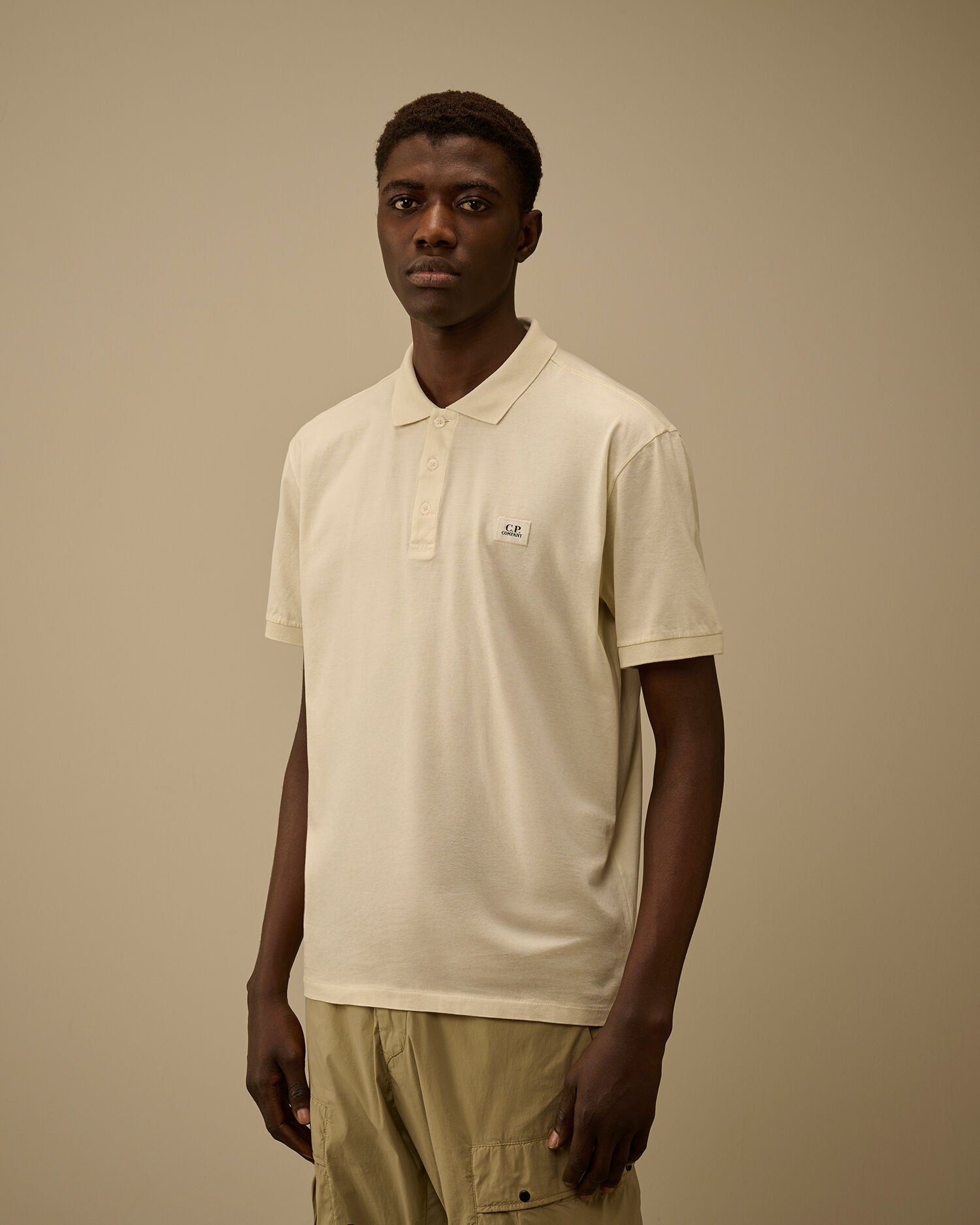 70/2 Mercerized Jersey Gasato Short Sleeve Polo, FROZEN DEW - WHITE