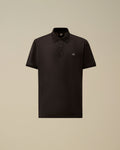 70/2 Mercerized Jersey Gasato Short Sleeve Polo, BLACK