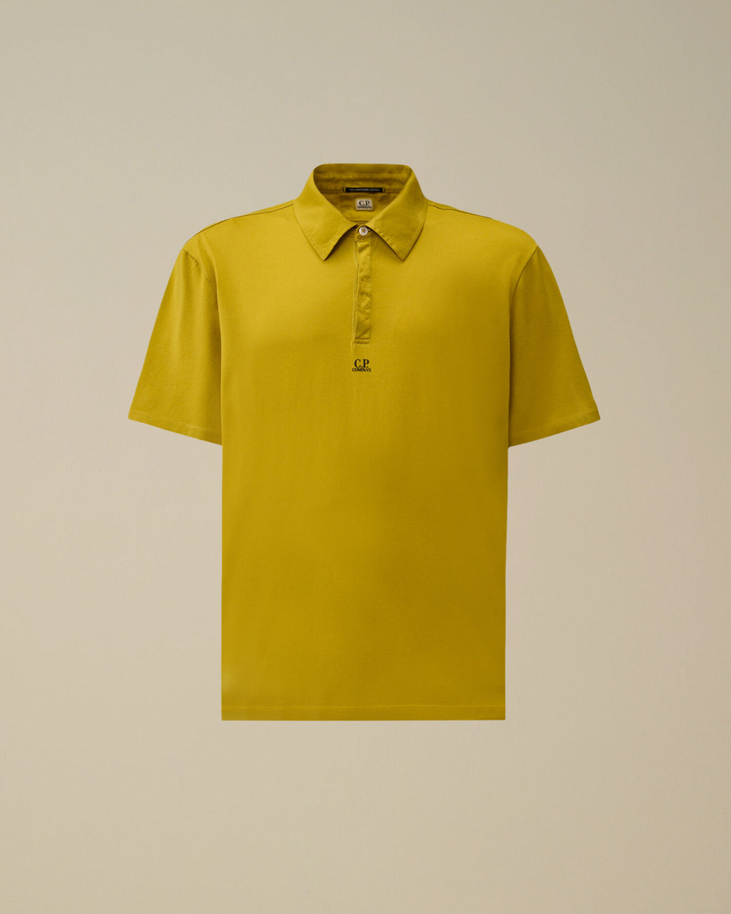 70/2 Mercerized Jersey Gasato Short Sleeve Logo Polo, ANTIQUE MOSS -YELLOW