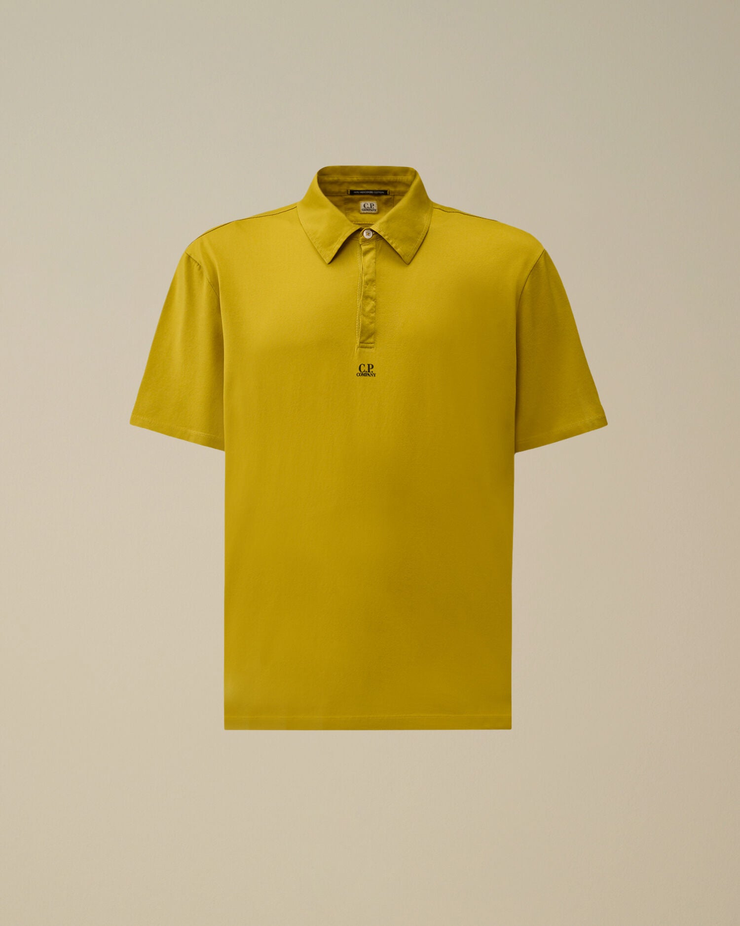 70/2 Mercerized Jersey Gasato Short Sleeve Logo Polo, ANTIQUE MOSS -YELLOW