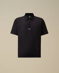 70/2 Mercerized Jersey Gasato Short Sleeve Logo Polo, TOTAL ECLIPSE - BLUE