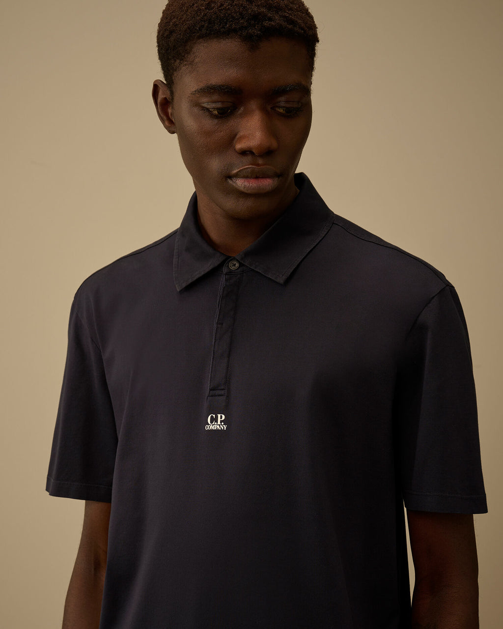 70/2 Mercerized Jersey Gasato Short Sleeve Logo Polo, TOTAL ECLIPSE - BLUE