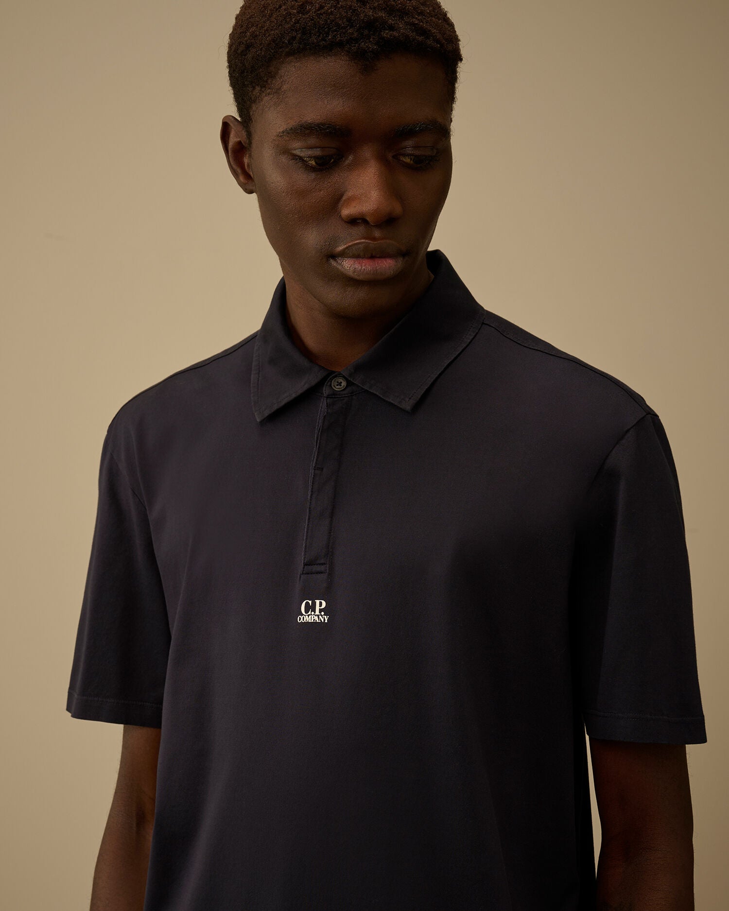 70/2 Mercerized Jersey Gasato Short Sleeve Logo Polo, TOTAL ECLIPSE - BLUE