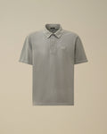 24/1 Piquet Button Short Sleeve Polo, SILVER BLUE