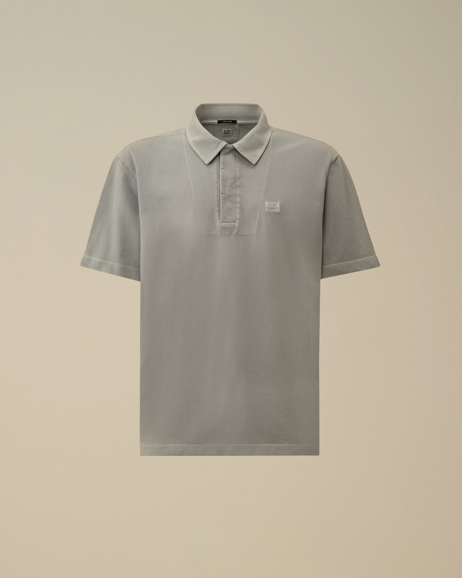 24/1 Piquet Button Short Sleeve Polo, SILVER BLUE