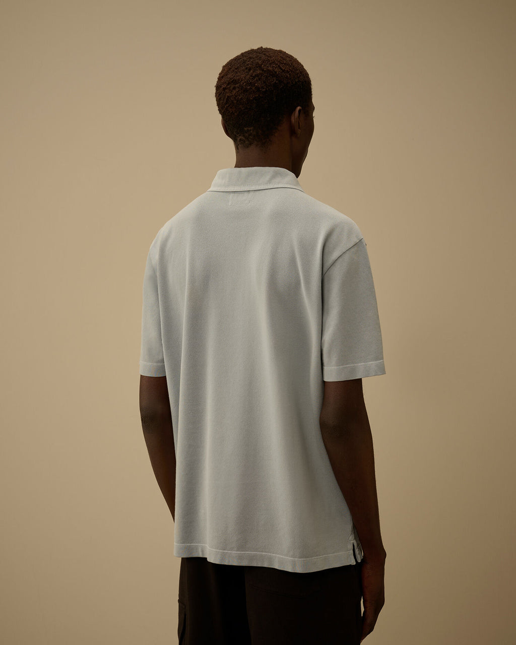 24/1 Piquet Button Short Sleeve Polo, SILVER BLUE