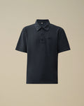 24/1 Piquet Button Short Sleeve Polo, MIDNIGHT NAVY - BLUE