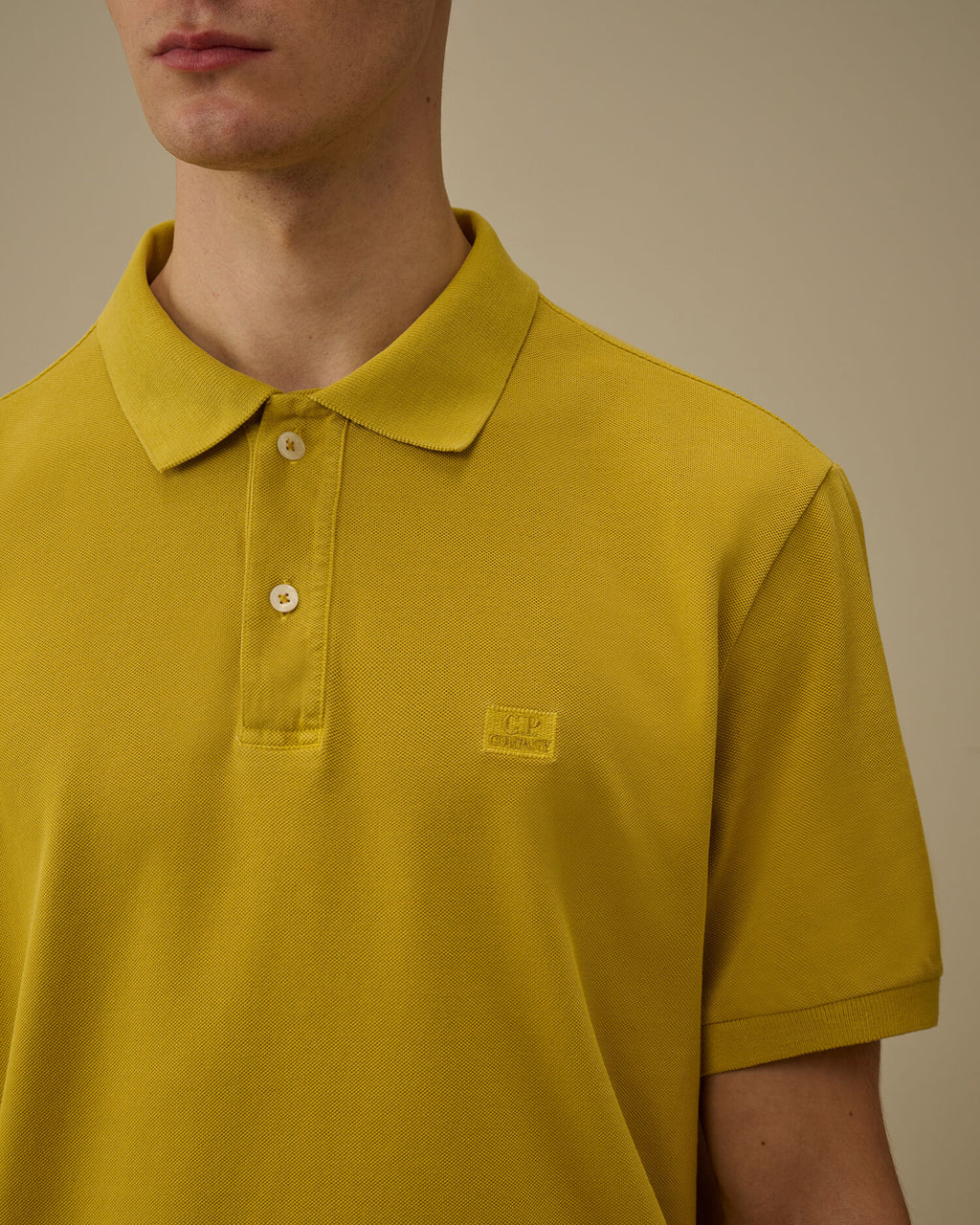 24/1 Piquet Pigment Dyed Short Sleeve Polo, ANTIQUE MOSS -YELLOW