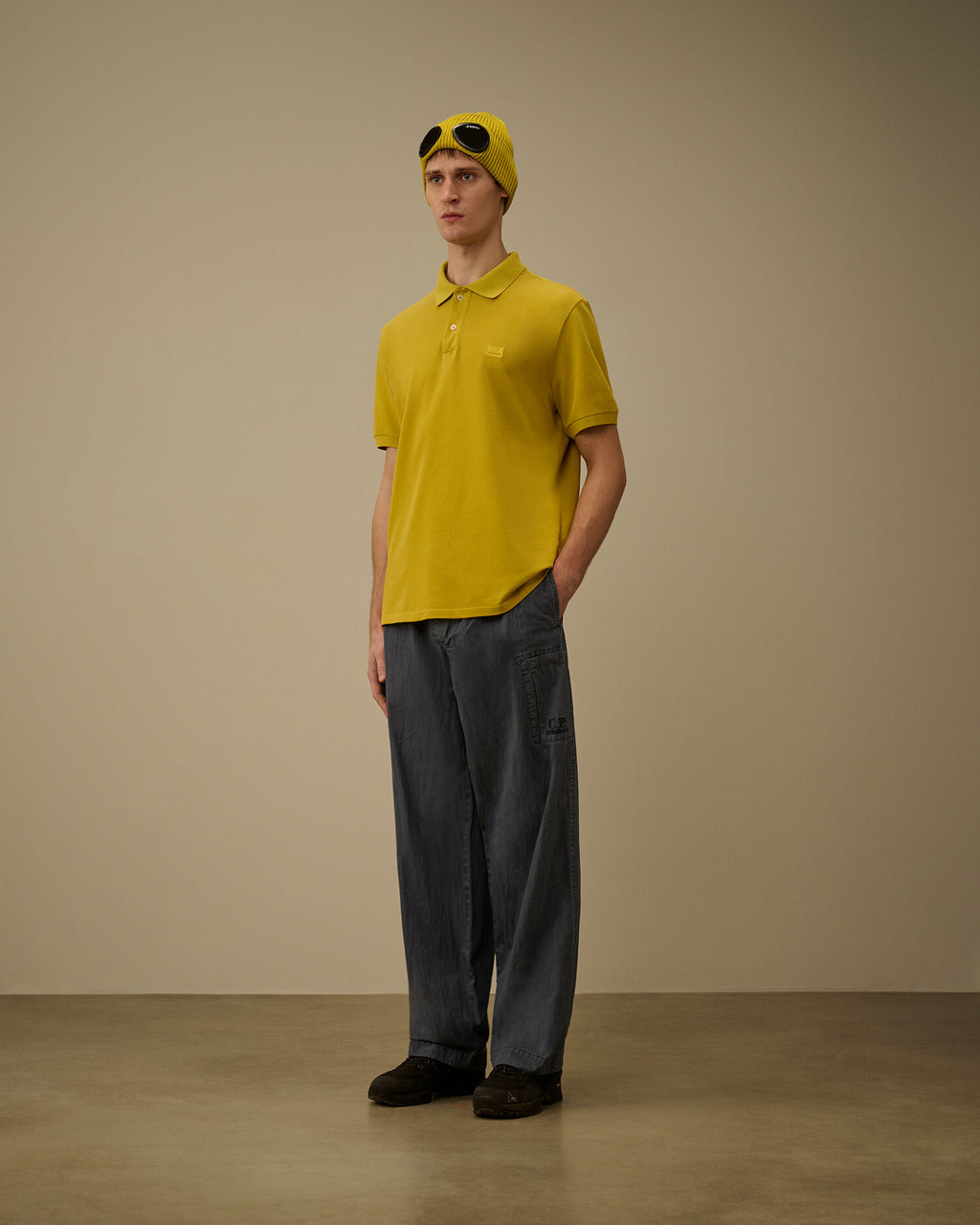 24/1 Piquet Pigment Dyed Short Sleeve Polo, ANTIQUE MOSS -YELLOW