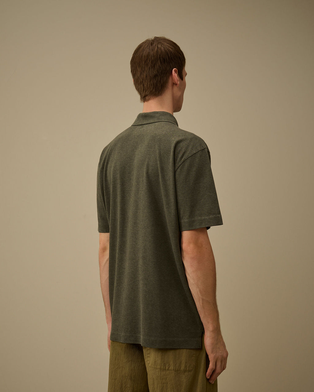 20/1 Jersey Plated Polo, GUNMETAL - GREY