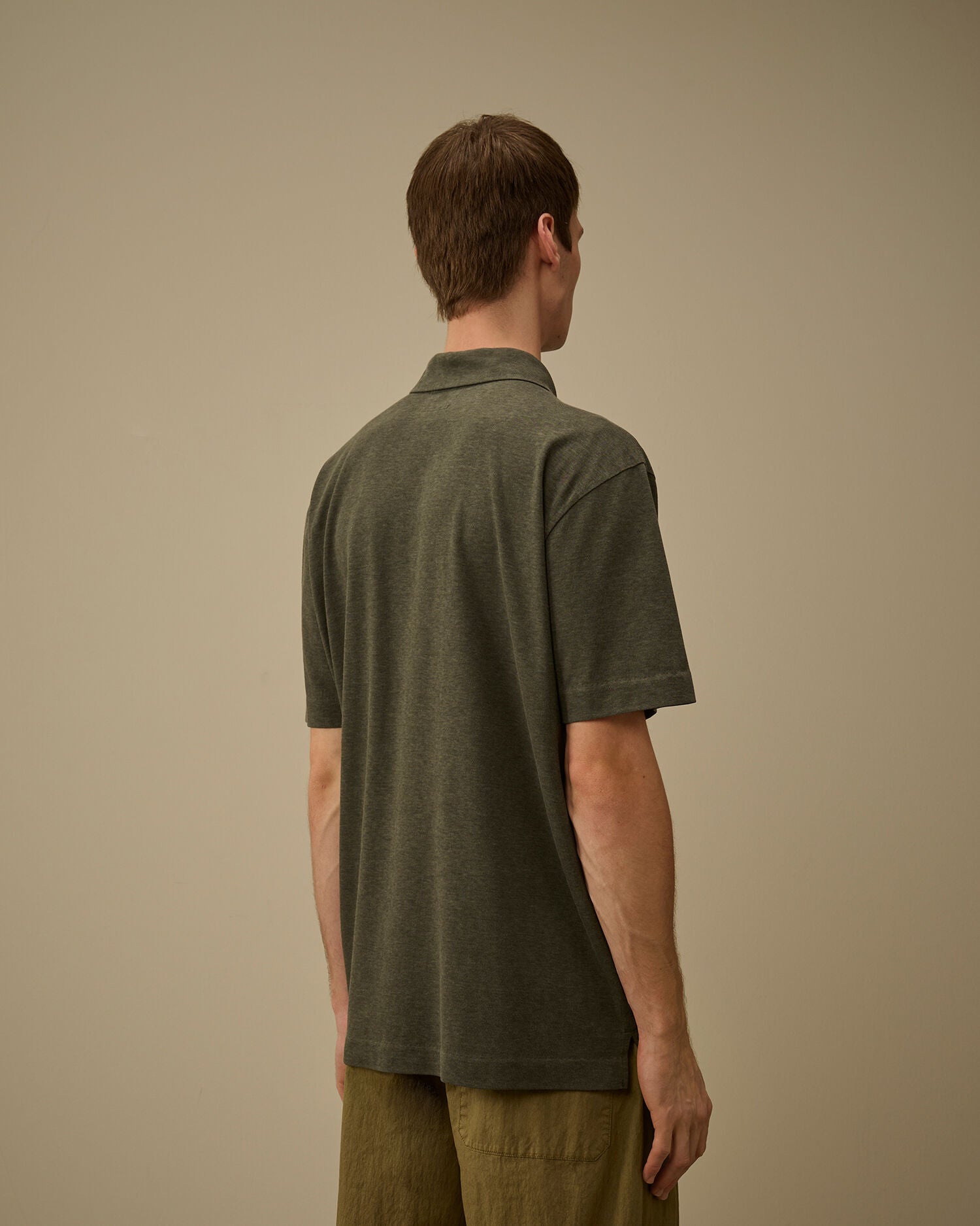20/1 Jersey Plated Polo, GUNMETAL - GREY