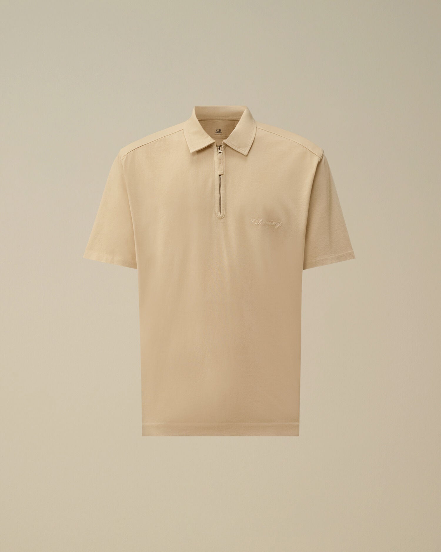 1020 Jersey Short Sleeve Half Zip Polo, FROZEN DEW - WHITE