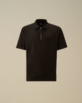 1020 Jersey Short Sleeve Half Zip Polo, BLACK