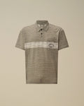Printed Jersey 20/1 Short Sleeve Logo Polo, GUNMETAL - GREY