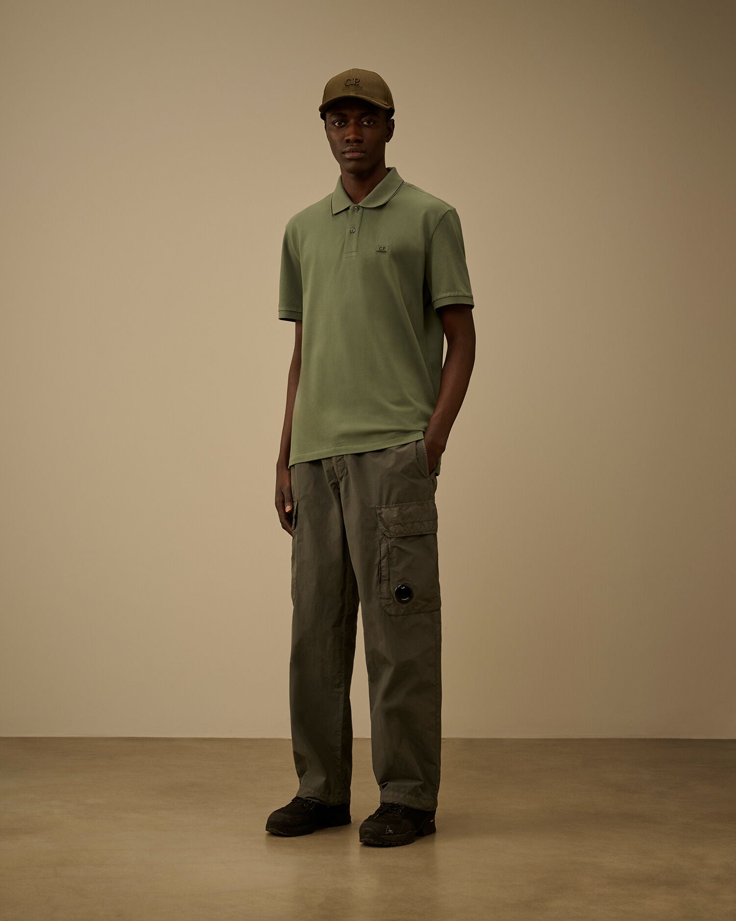 Stretch Piquet Short Sleeve Logo Polo, LAUREL WREATH - GREEN
