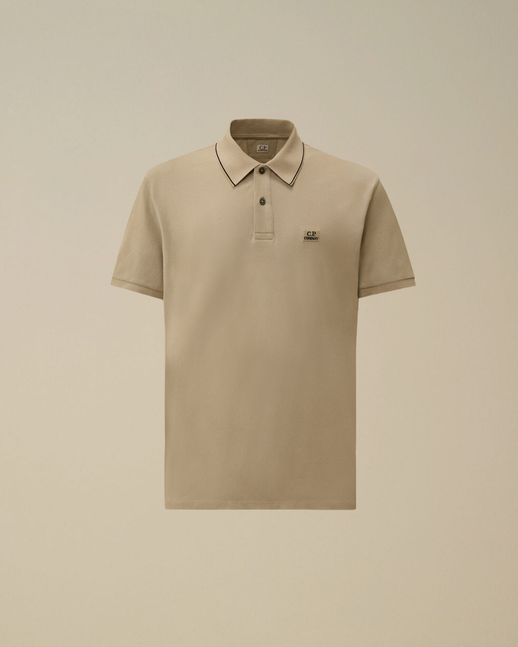 Stretch Piquet Short Sleeve Logo Polo, DOVE - GREY