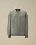 Diagonal Raised Fleece Crewneck Sweatshirt, SILVER BLUE