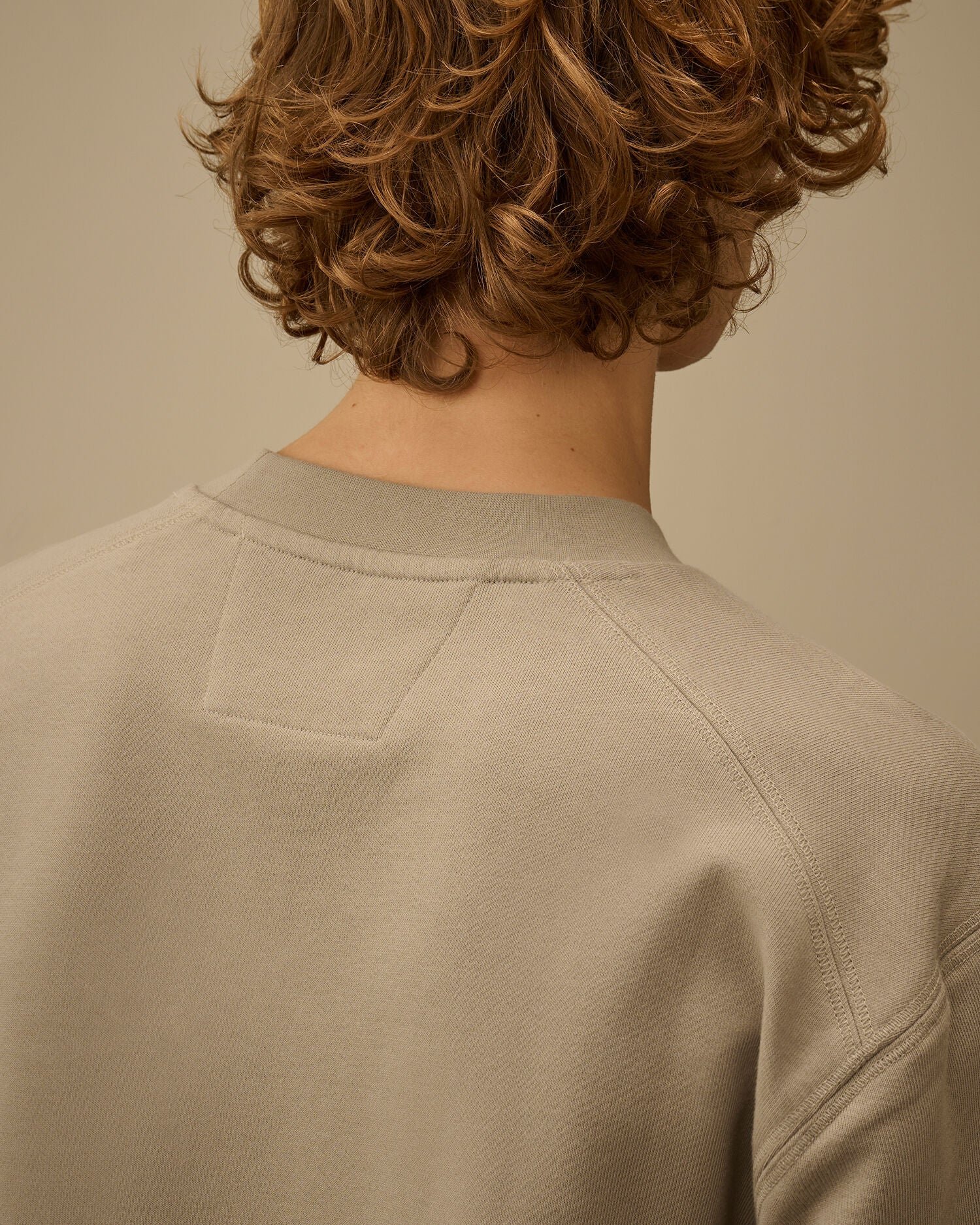 Diagonal Raised Fleece Crewneck Sweatshirt, DOVE - GREY
