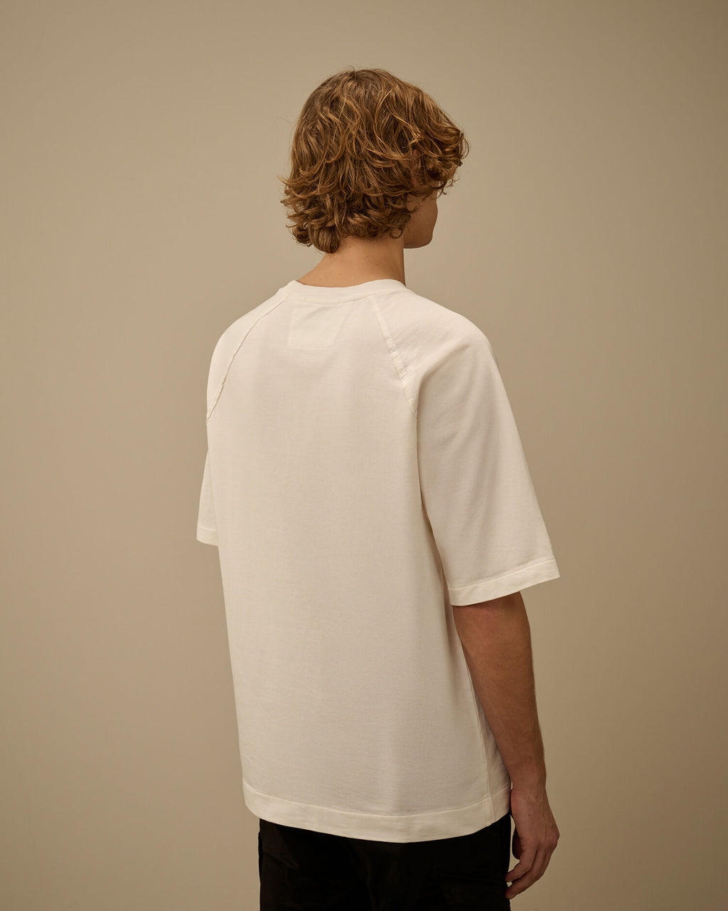 Light Fleece Short Sleeve Sweatshirt, GAUZE WHITE