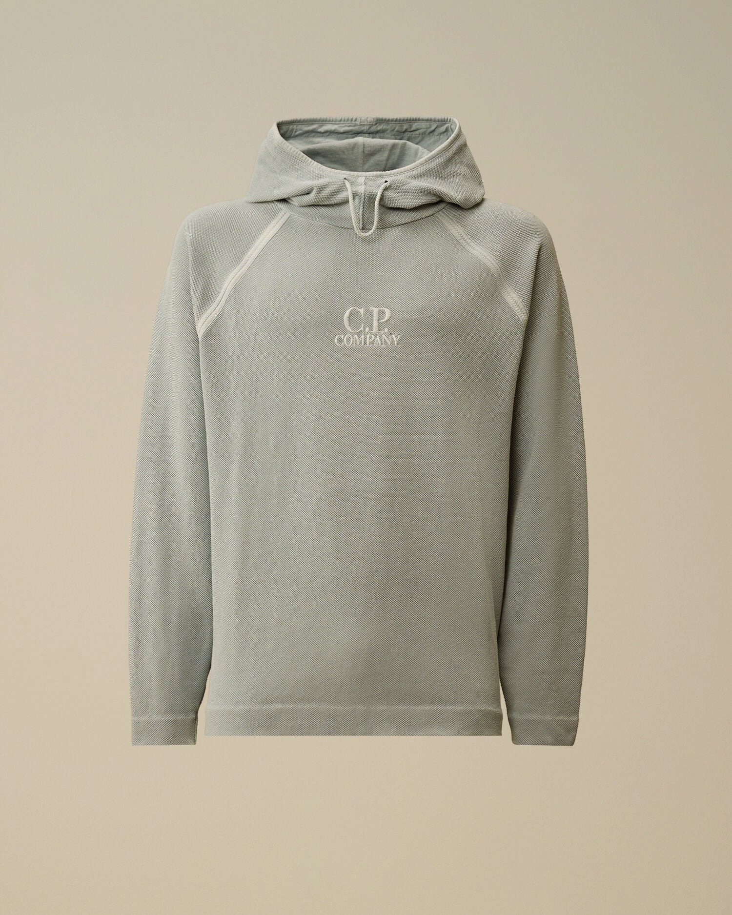 Heavy Piquet Hooded Sweatshirt, SILVER BLUE
