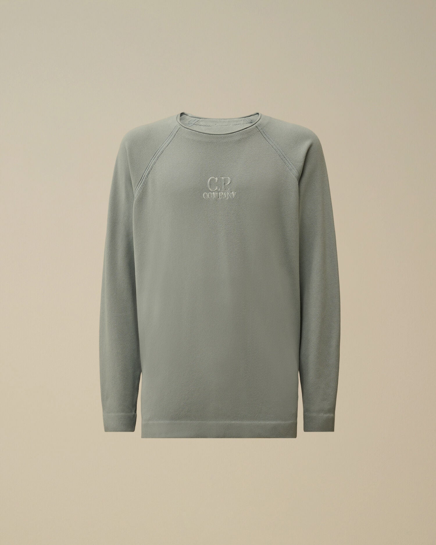 Heavy Piquet Pigment Dyed Mockneck Sweatshirt, SILVER BLUE