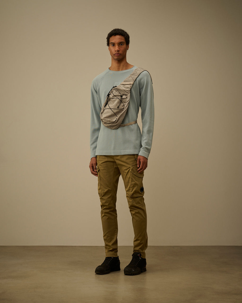 Heavy Piquet Pigment Dyed Mockneck Sweatshirt, SILVER BLUE