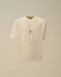 Malfilè Fleece Short Sleeve Sweatshirt, GAUZE WHITE