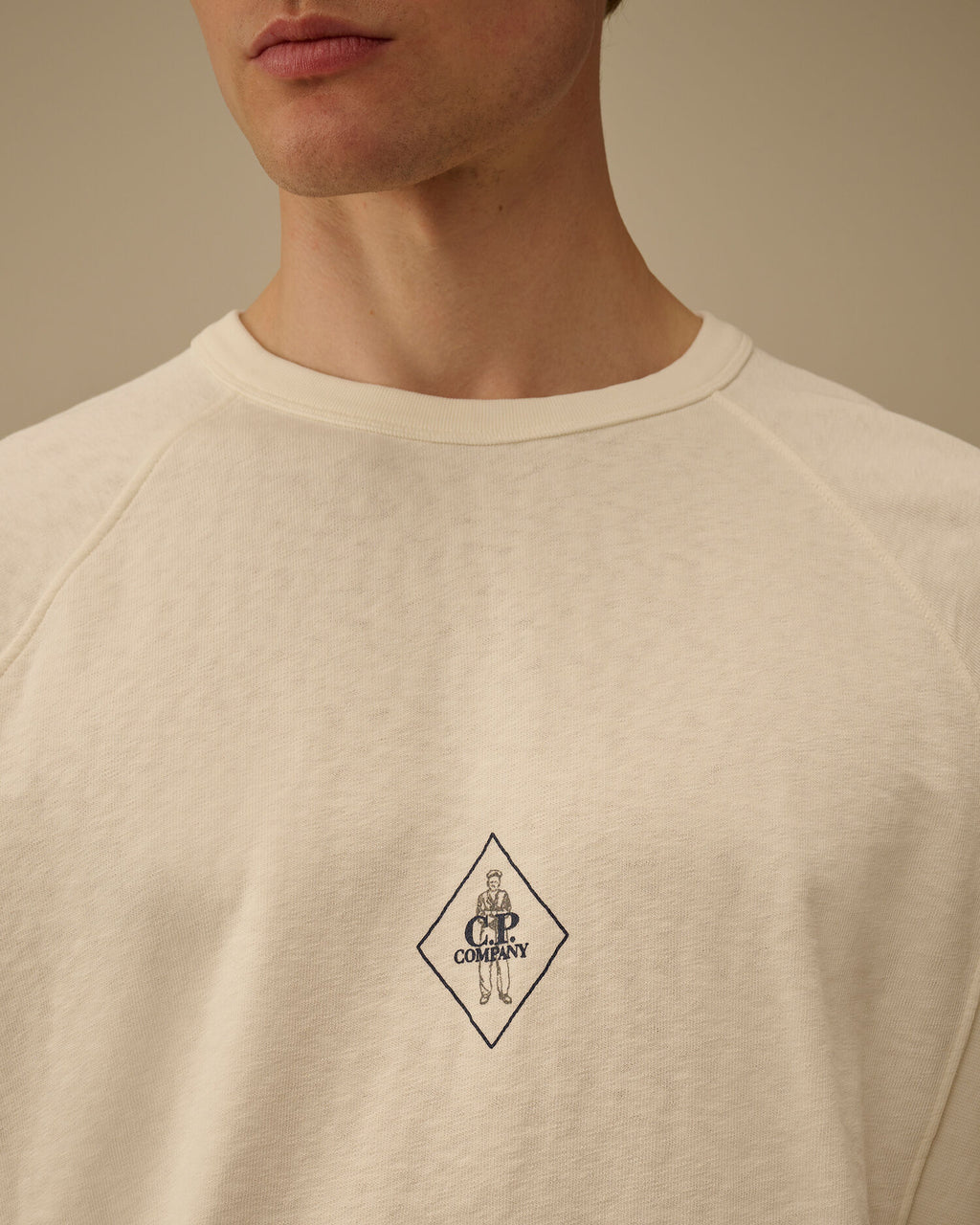 Malfilè Fleece Short Sleeve Sweatshirt, GAUZE WHITE