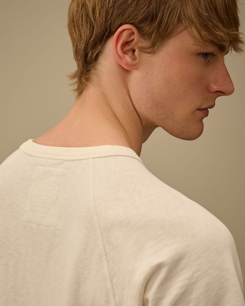 Malfilè Fleece Short Sleeve Sweatshirt, GAUZE WHITE