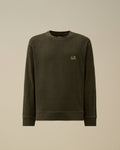 Heavy Jersey Plated Crewneck Sweatshirt, GUNMETAL - GREY