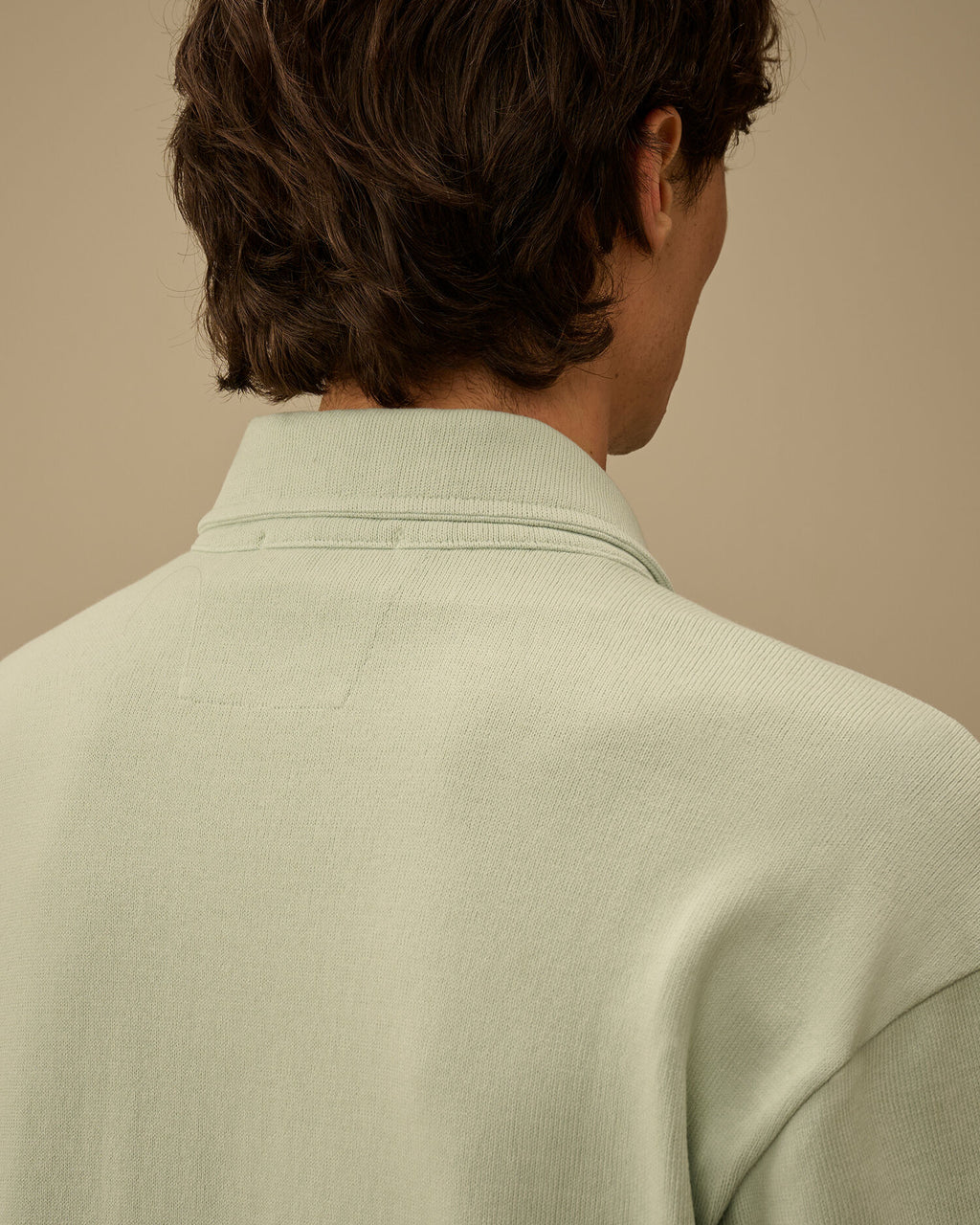 Combed Jersey 10/2 Boxy Zip Sweatshirt, MISTY BLUE