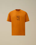 30/1 Jersey Short Sleeve Printed T-Shirt, DESERT SUN - ORANGE