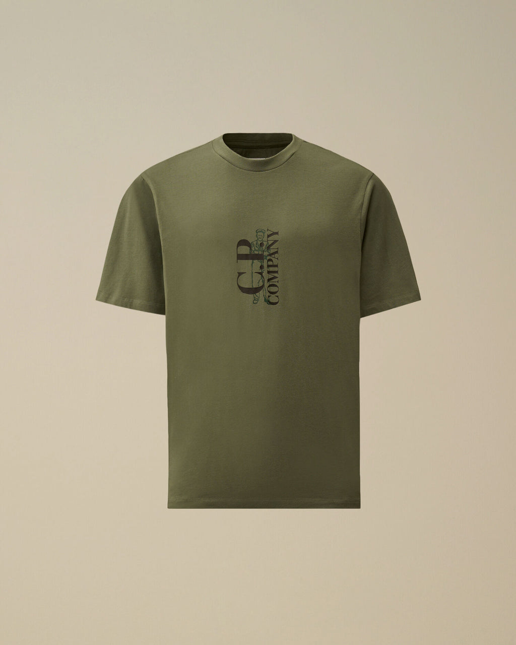 30/1 Jersey Short Sleeve Printed T-Shirt, LAUREL WREATH - GREEN