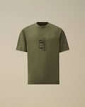 30/1 Jersey Short Sleeve Printed T-Shirt, LAUREL WREATH - GREEN