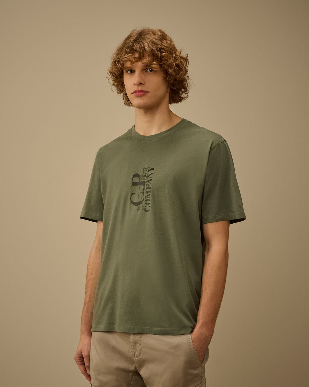 30/1 Jersey Short Sleeve Printed T-Shirt, LAUREL WREATH - GREEN