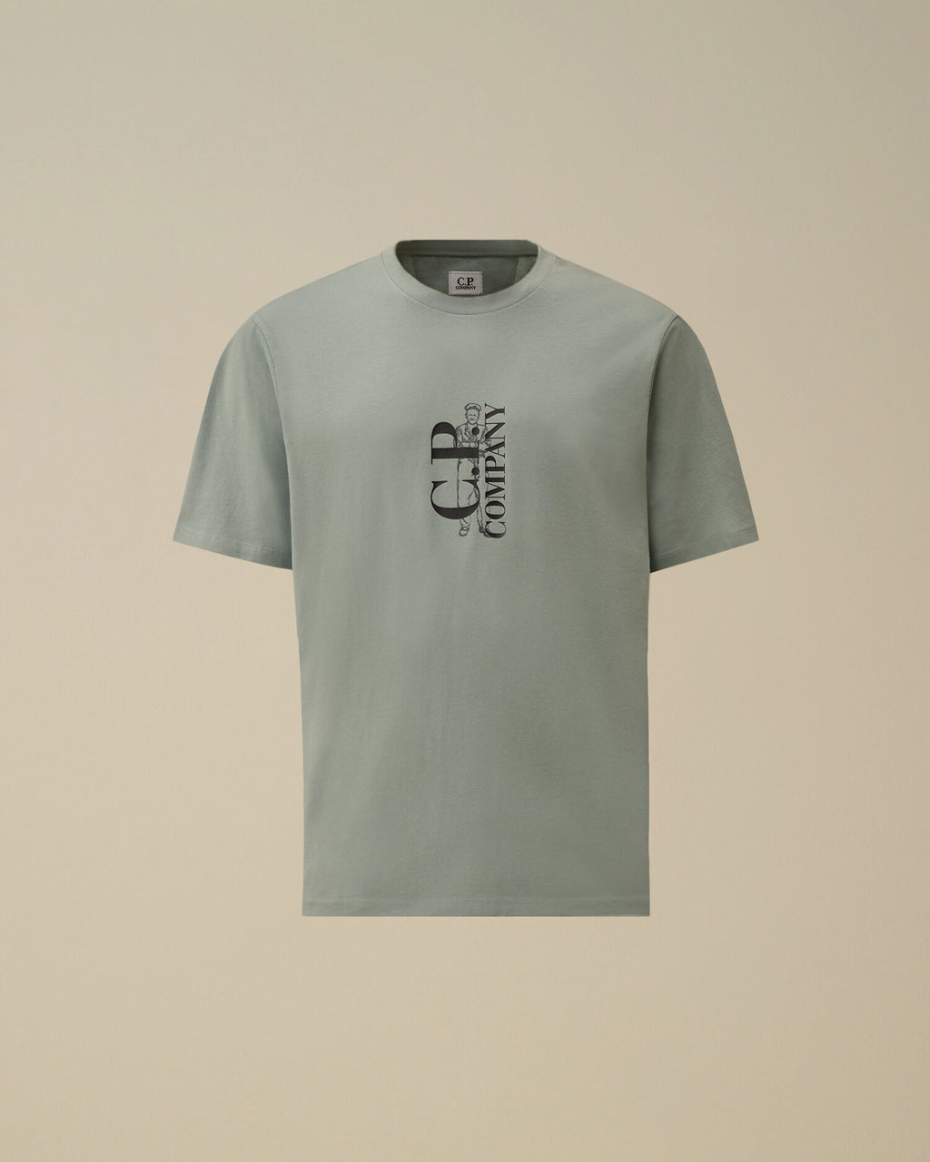 30/1 Jersey Short Sleeve Printed T-Shirt, SILVER BLUE