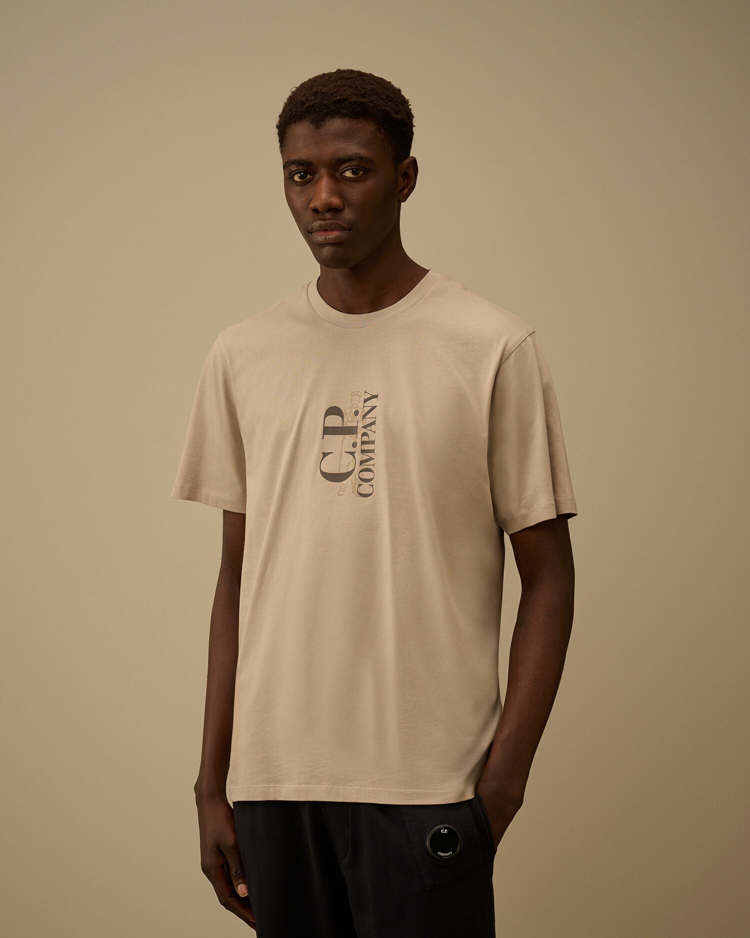 30/1 Jersey Short Sleeve Printed T-Shirt, DOVE - GREY